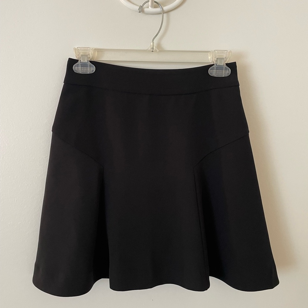 Express Black A-Line Mini Skirt